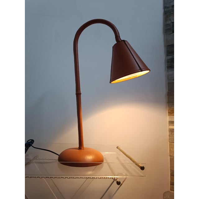 Table Lamp by Jacques Adnet for Valenti, 1960s For Sale - Image 13 of 15