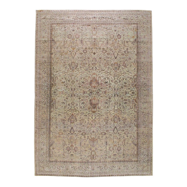 Galerie Shabab Collection Early 20th Century Turkish Oushak Oversize Carpet For Sale
