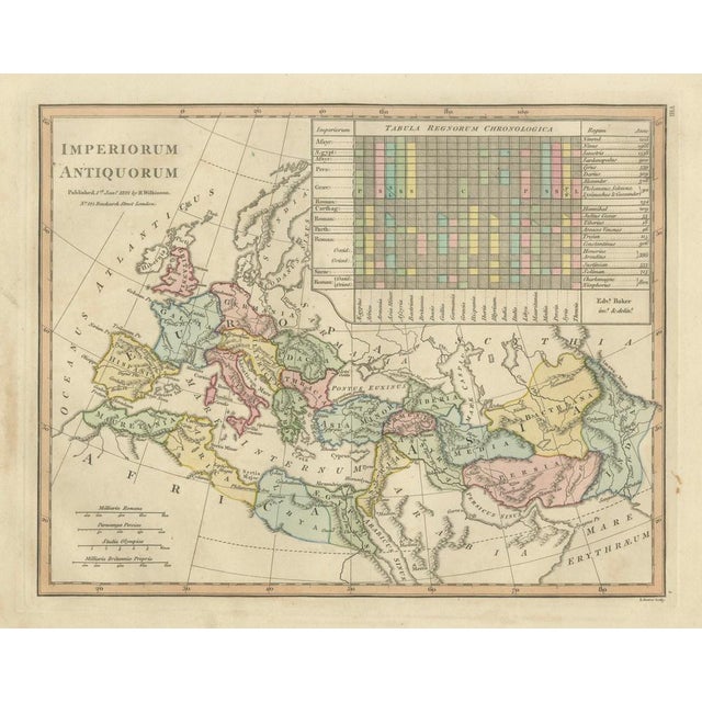 Antique Map of Ancient Empires Imperiorum Antiquorum by Wilkinson, 1821 For Sale - Image 12 of 12