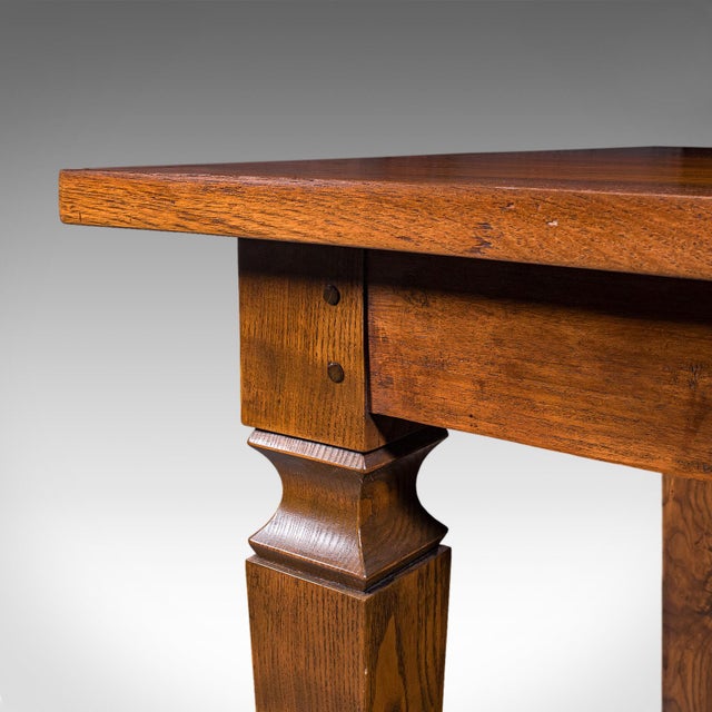 Antique Kitchen Diner Table, English, Walnut, Four Seat Dining, Edwardian, 1910 For Sale - Image 10 of 11