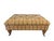 Add timeless English country charm to your home with this generously proportioned tufted ottoman featuring warm plaid...