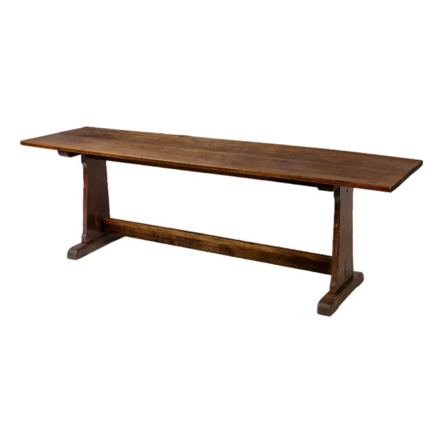 Antique Oak Monastery/Farmhouse Trestle Table, 17th-18th Century For Sale
