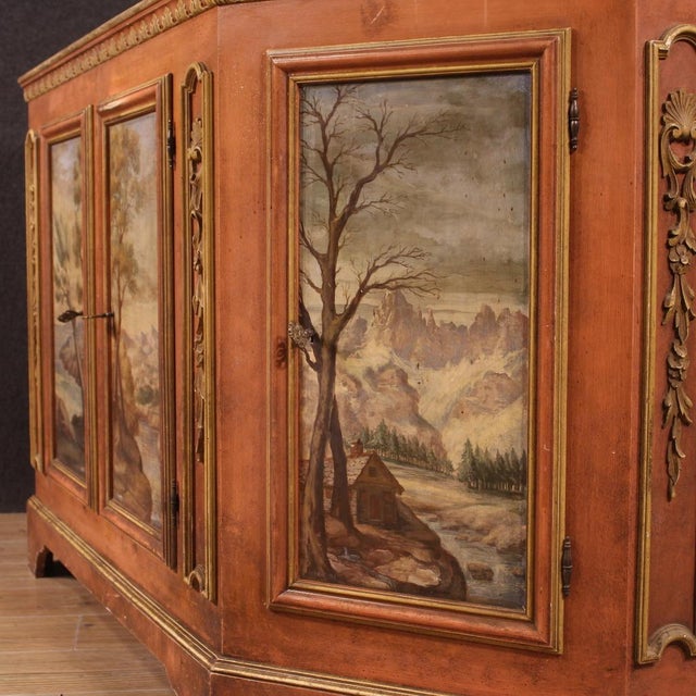 Venetian Lacquered Sideboard, 1950s For Sale - Image 12 of 13