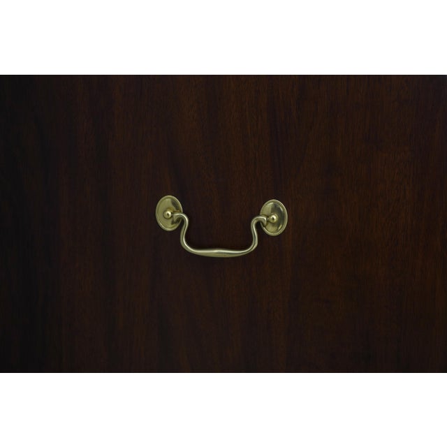 Brown Henkel Harris Model 6003 Mahogany John Hancock Secretary Desk For Sale - Image 8 of 17