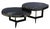 Black Epoxy Covered Petrified Wood Coffee Tables by Xyleia Petrified Wood, Set of 2 For Sale - Image 4 of 12