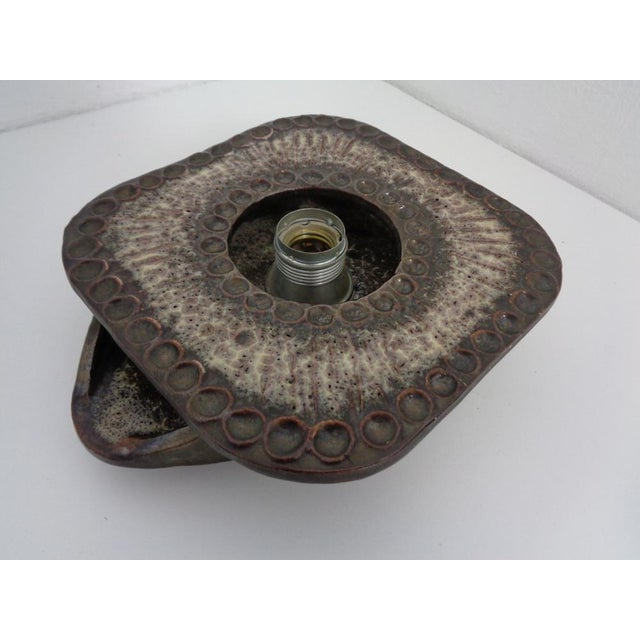 Gray German Pop Art Ceramic Wall Lamps, 1970s, Set of 2 For Sale - Image 8 of 17