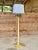 Faux Bamboo Coastal Palm Tree Floor Lamp With Metal Fronds For Sale - Image 11 of 12