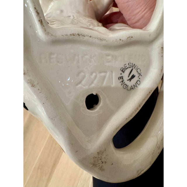 Capture the timeless elegance of British ceramic artistry with this iconic fireside Dalmatian. This large-scale porcelain...