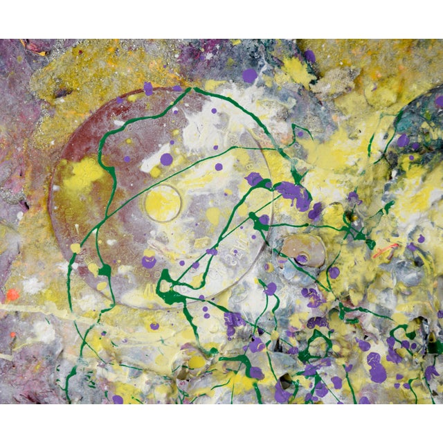 Abstract "Five Pound Painting" - Abstract Expressionist Composition in Acrylic on Canvas by Charles David Francis For Sale - Image 3 of 9