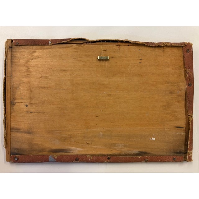 Wood Antique Folk Art Barn Painting - Maine For Sale - Image 7 of 7