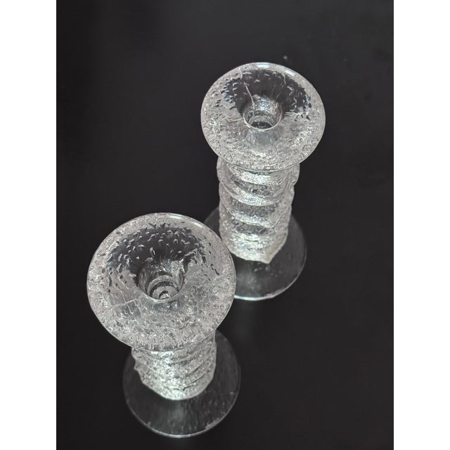 Mid-Century Modern Pair of Festivo Candleholders by Timo Sarpaneva for Littala For Sale - Image 3 of 5