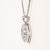 Late 20th Century 18k White Gold 1.25 Carat Diamond Cluster Circle Pendant Necklace For Sale In Los Angeles - Image 6 of 7
