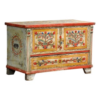 Folk Art Bridal Chest, 1950 For Sale