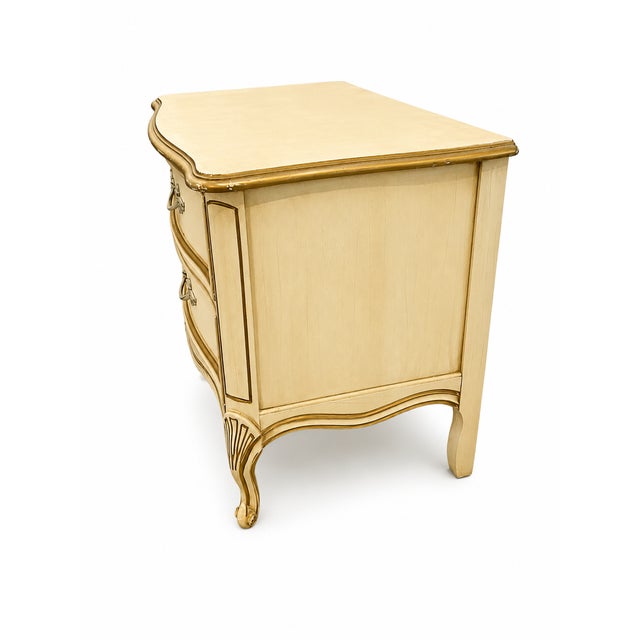 1960s 1960s Vintage French Provincial Two Drawer Night Stand From the Bonnet Series Manufactured by Sears For Sale - Image 5 of 8