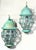 Funky Vintage Pair of Solid Brass Verdigris Wall Lanterns - 14”h X 7” W X 8”.5 D For Sale - Image 17 of 17