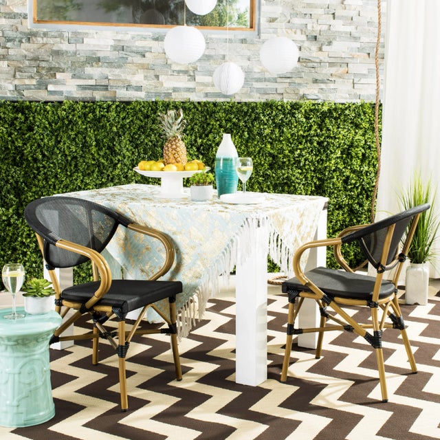 Tony Stacking Armchair in Black - a Pair For Sale - Image 9 of 10