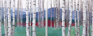 "Vermont Landscape (Diptych)" Original Artwork by Beth Munro