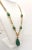 Mid-Century Modern 1960s Vintage Crown Trifari Faux-Jade Pendant Necklace For Sale - Image 3 of 7