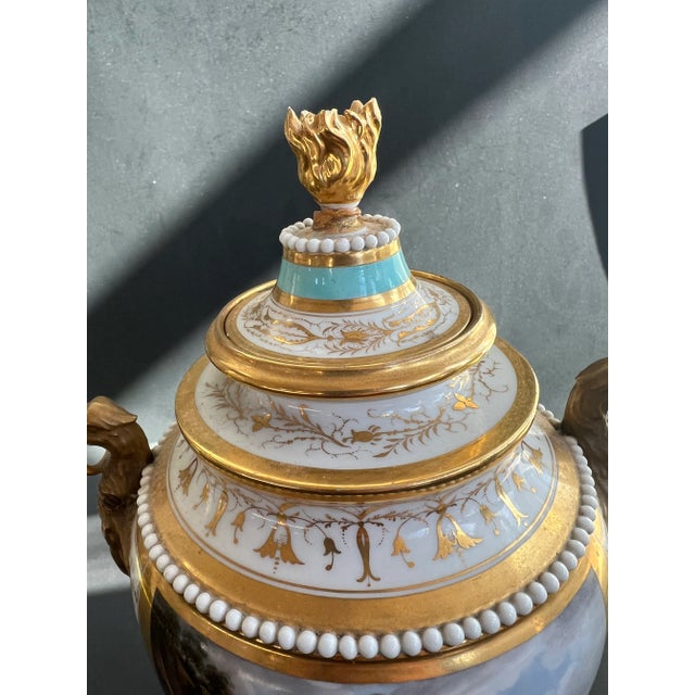 What a phenominal and hard to find item by Barr Flight Barr! Beautiful urn shaped with two birds, possibly eagles as its...