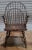 Brown D.r. Dimes Continuous Arm Windsor Chair Bench Made Black Crackle Finish For Sale - Image 8 of 8