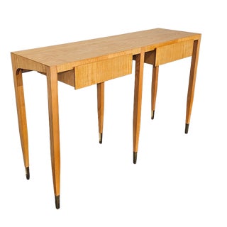 Console Table in Ash Wood by Gio Ponti for Giordano Chiesa, 1950s For Sale