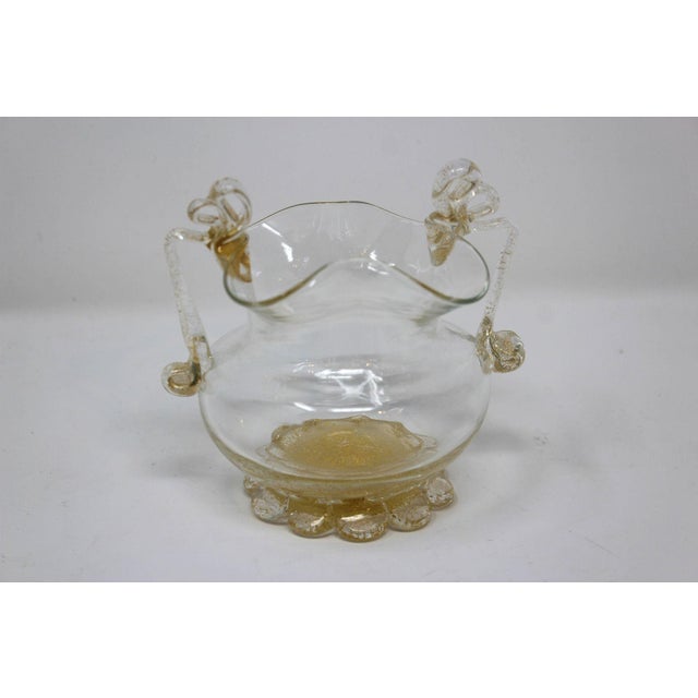 Murano Vintage Murano Glass Sugar Bowl For Sale - Image 4 of 5