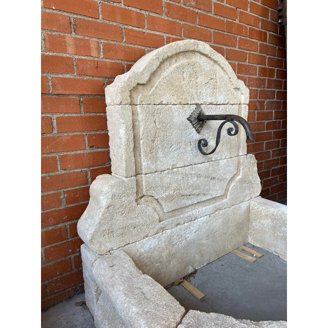 Menerbes, Small Limestone Wall Fountain, South of France For Sale - Image 11 of 11