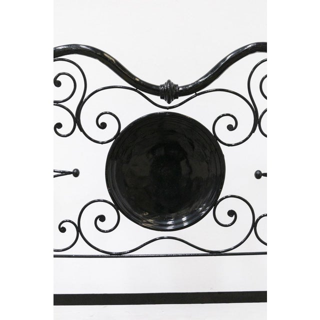 Black Mid 19th Century Wrought Iron Bed, France For Sale - Image 8 of 15
