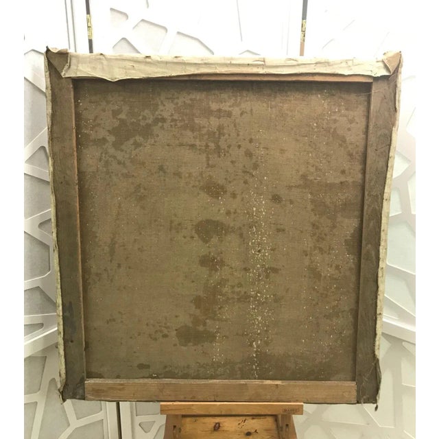 César Alphonse Bolle, House Seen from Above, Oil on Canvas For Sale - Image 7 of 8