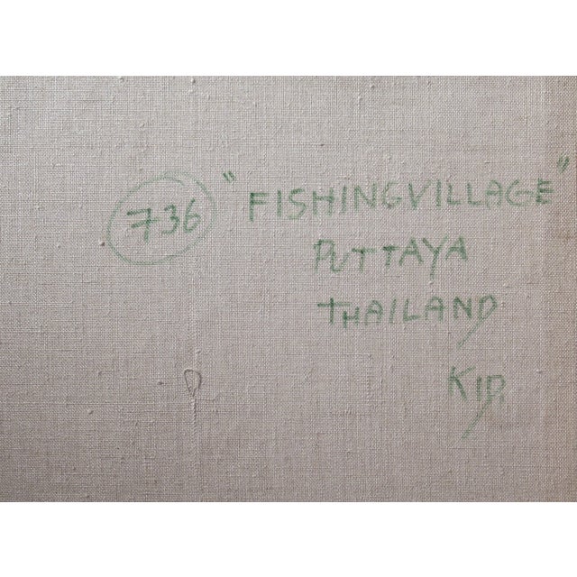 Realism KId Kosolawat, Fishing Village, Puttaya For Sale - Image 3 of 12