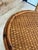 Contemporary Vintage Pair of Faux Bamboo and Woven Rattan Plant Stands For Sale - Image 3 of 12