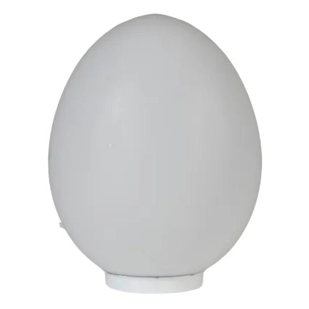 Vianne Table Lamp in White Glass, 1970s For Sale