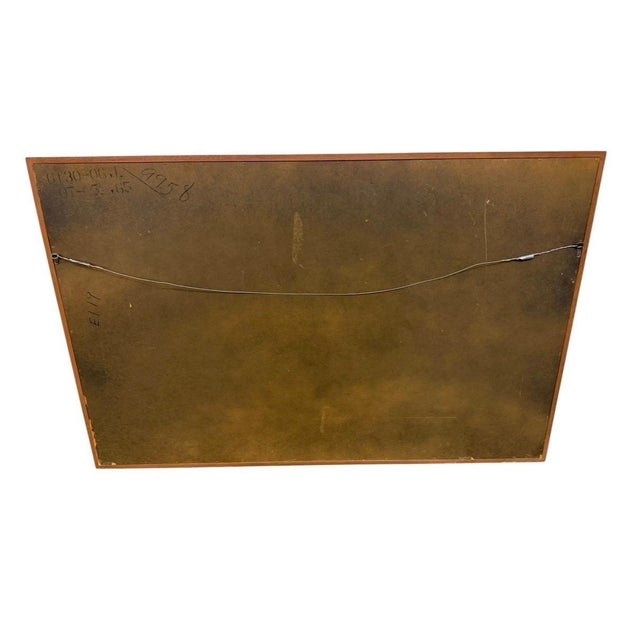 Broyhill Mid-Century Modern Broyhill Walnut Wall Mirror For Sale - Image 4 of 4