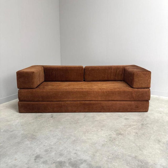 Vintage Corduroy Sofa, 1970s For Sale - Image 4 of 17