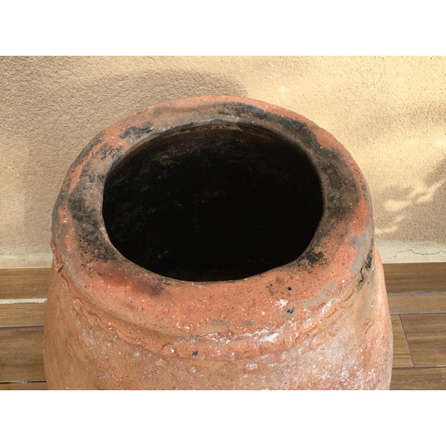 Ceramic 18th Century Large Terracotta Hand Carved French Biot Pot For Sale - Image 7 of 13