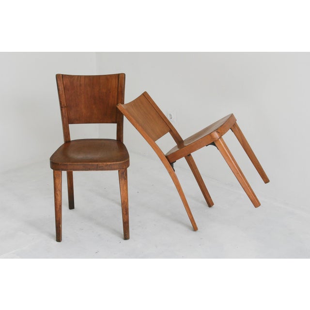 Antique Bentwood Dining Chairs from Thonet, 1930, Set of 2 For Sale - Image 15 of 16