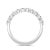 Contemporary Tanya Round 1/2 Ct Half Eternity Band - Size 6 For Sale - Image 3 of 5