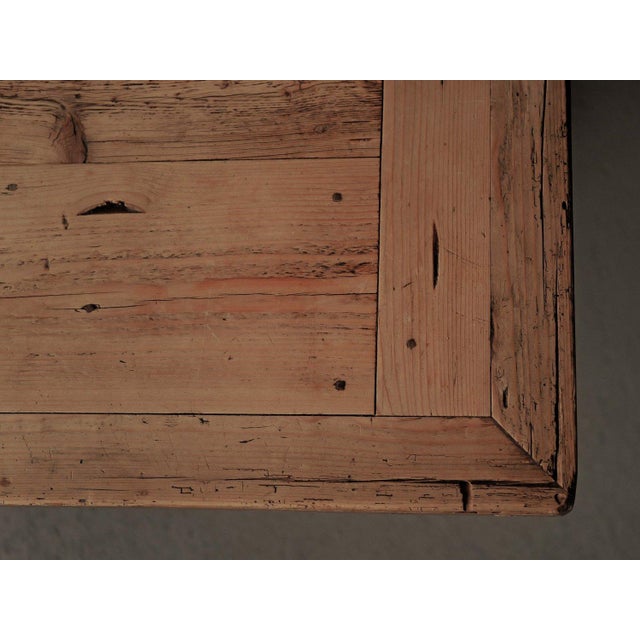 French Artisanal Pine Dining Table, 1970 For Sale - Image 15 of 18