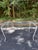 French Provincial Vintage Hollywood Regency Metal and Glass Garden Dining Set, 5 Pieces For Sale - Image 3 of 8