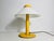 Metal Heavy Yellow Metal and Glass Table Lamp, 1960s, Italy For Sale - Image 7 of 12