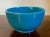 Antique 19th Century Bright Peacock Blue Peking Glass Footed Bowl For Sale - Image 13 of 13