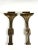 Important and precious pair of Italian Deco style wall lamps in bronze by Banci This piece is attributed to the mentioned...