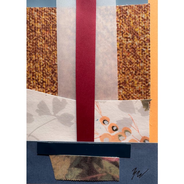 Paper "Into the Sun 5" Original Mixed-Media Collage on Paper by Zac Woodiel For Sale - Image 7 of 9
