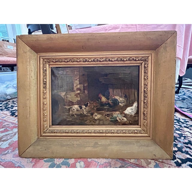 Realism Antique English Oil Painting For Sale - Image 3 of 9