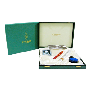 Conway Stewart Churchill Ltd. Edition Wellington Yellow Whirl Fountain Pen Set