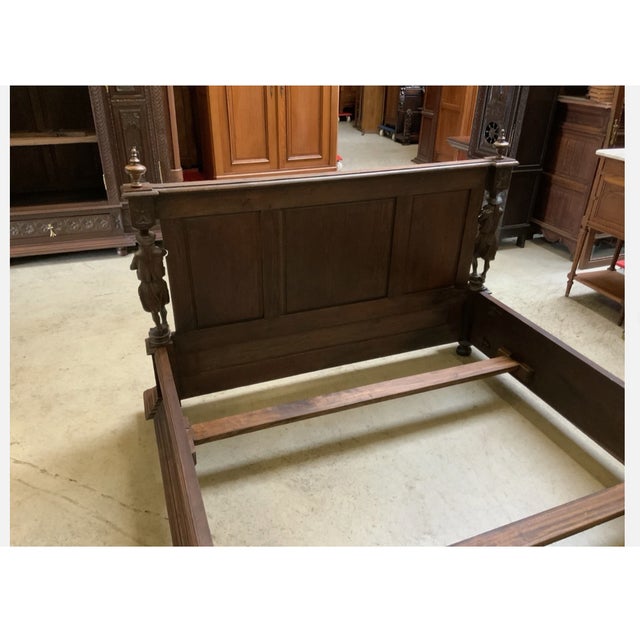 Antique Bed, Brittany, France, 1880 For Sale - Image 3 of 12