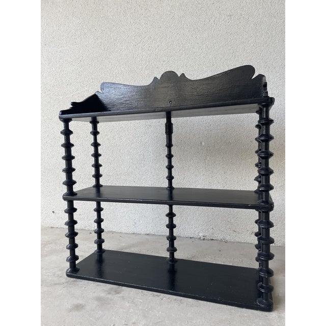 Folk Art Spool Shelf, 1930s For Sale - Image 12 of 13