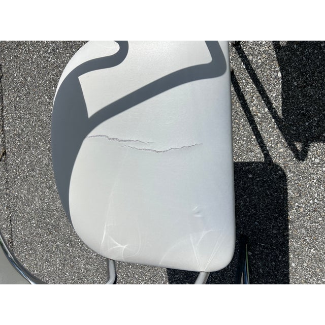 Vintage Mid Century Modern Lowenstein Chrome Chair Made in Italy For Sale - Image 10 of 11
