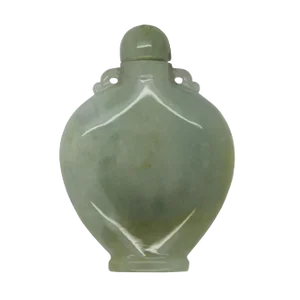 Jade Snuff Bottle With No Carving Solid Surface