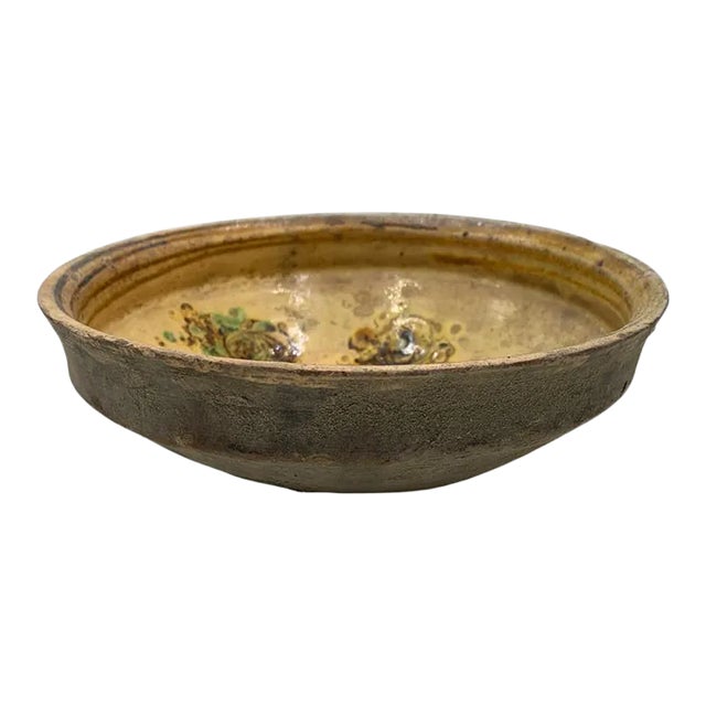 Vintage Hungarian Folk Art Decorative Bowl For Sale